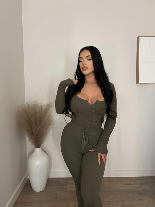 Chloe Lounge Set (Olive)