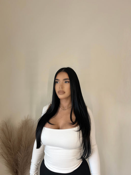 Shayla Long Sleeve Top (Cream)